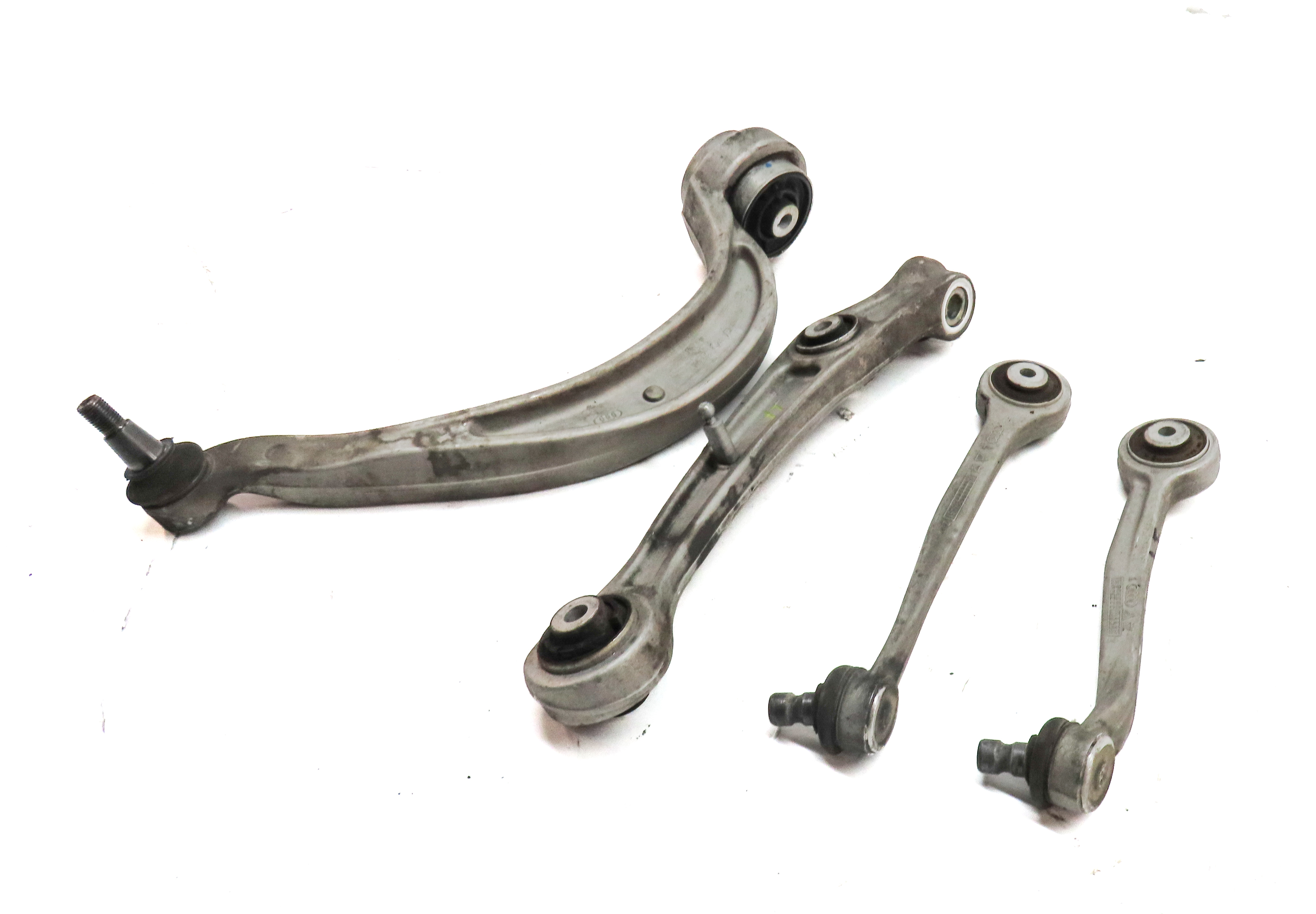 2009-2017 AUDI Q5 (8R) FRONT LEFT DRIVER SIDE FORWARD REARWARD CONTROL ARM SET 4 — exact item pictured